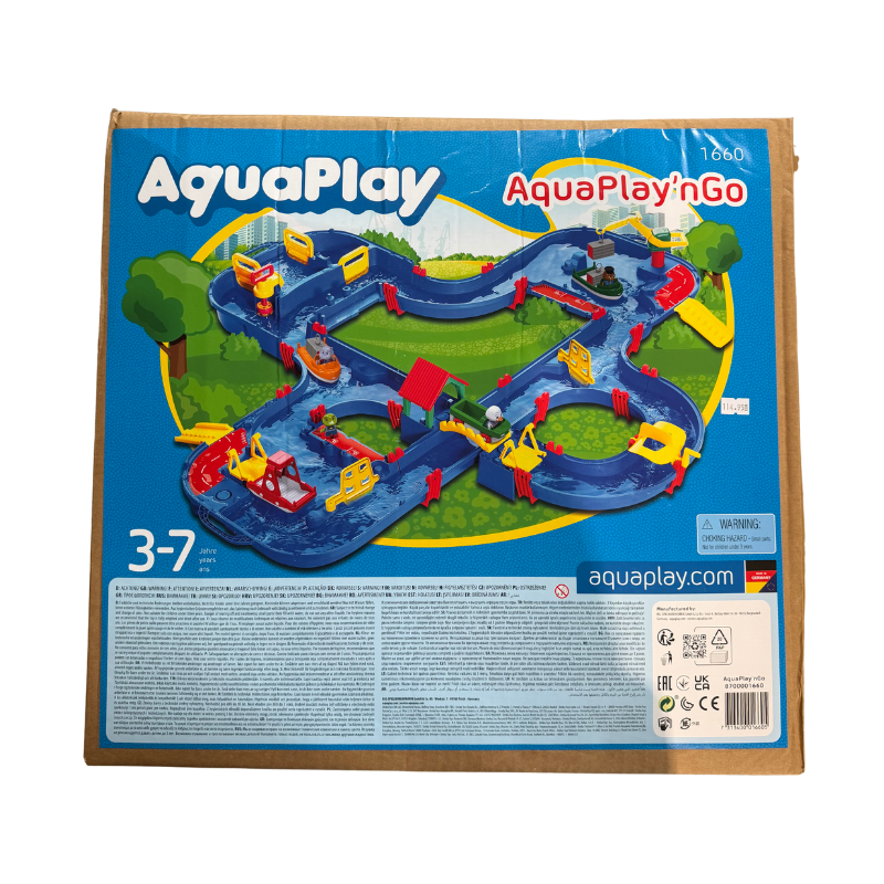 Canal de Agua AquaPlay con Grúas y Barcos (L)
