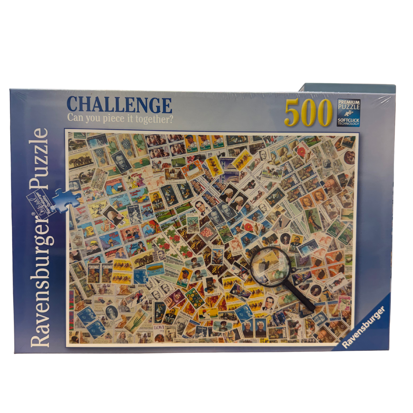 Puzzle Ravensburger Challenge 500 piezas – Sellos del mundo (Q)