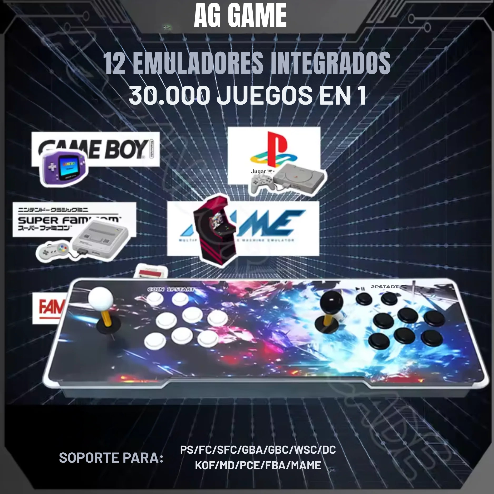 Video Consola Retro AC GAME  | +30.000 Juegos Integrados | 2+ Jugadores