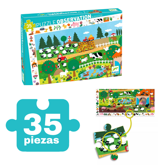Puzzle "Fácil granja" 35 PCS