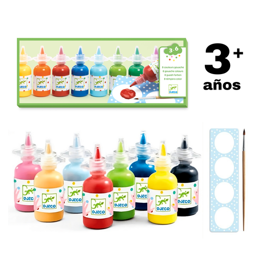 Arte - 8 botes de témpera