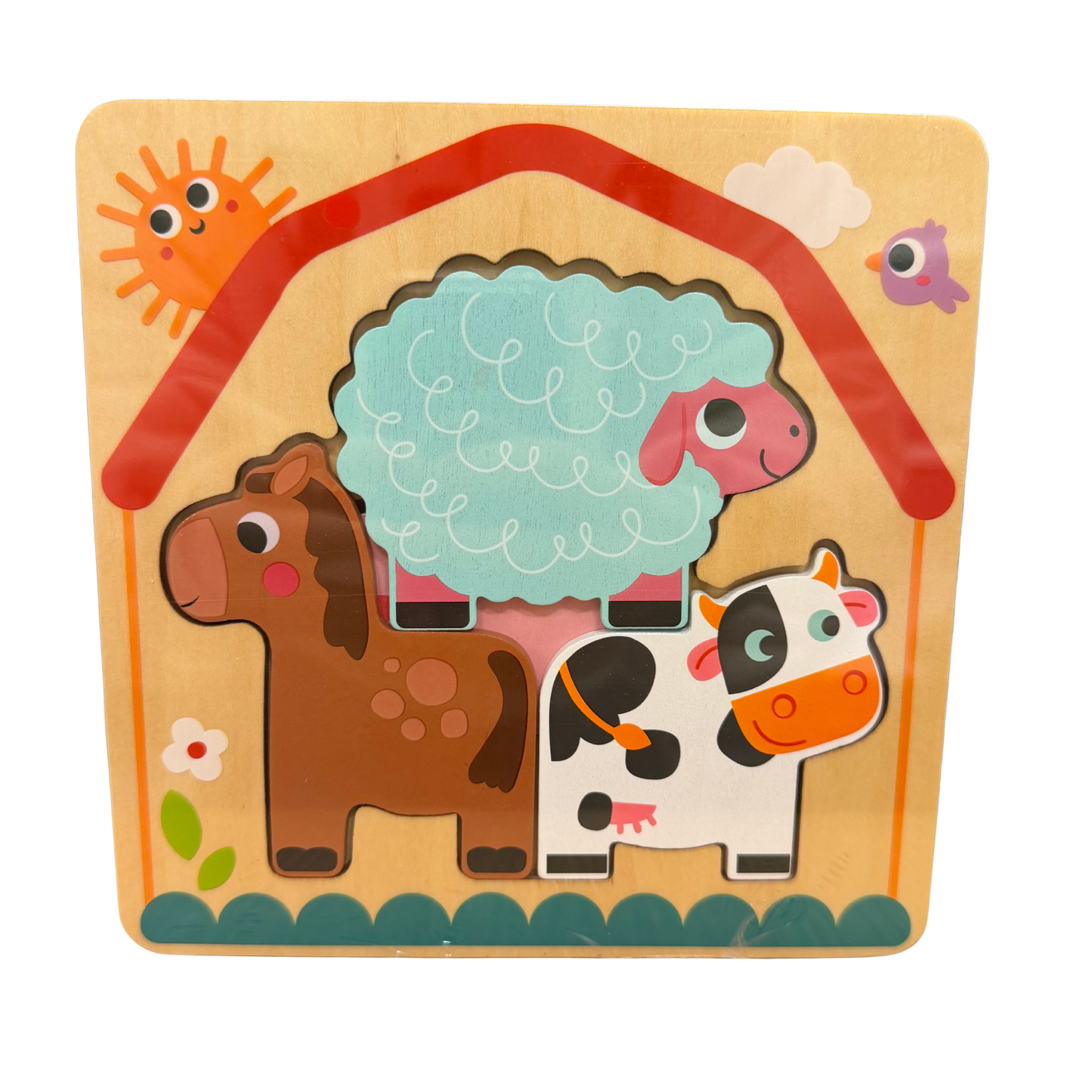 Puzzle de Madera Animales de Granja (H,X)