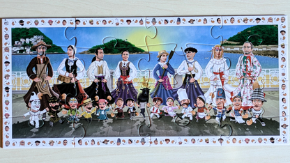 Erraldoi Eta Buruhandien Puzzlea | 2x1 (16 y 36 piezas) Puzzle Gigantes y Cabezudos