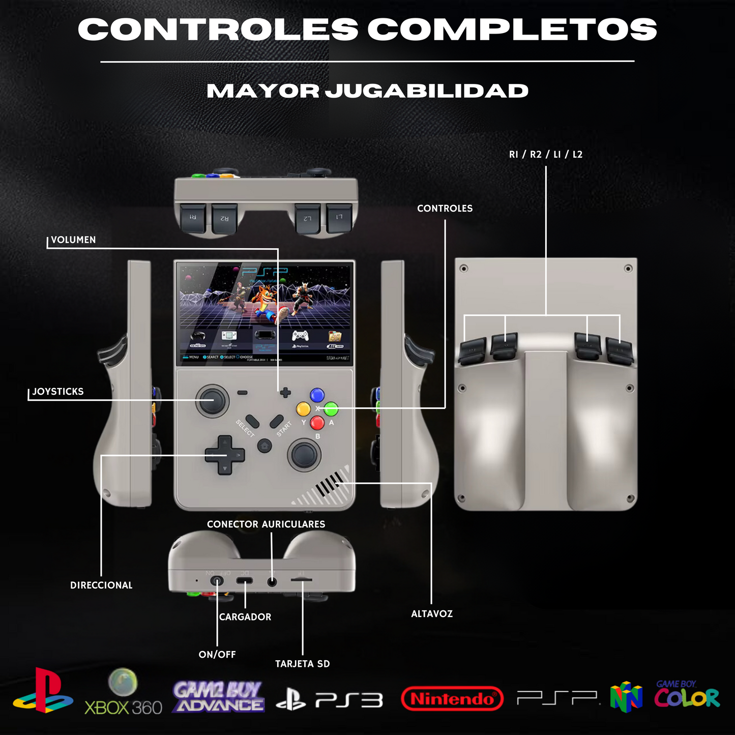 Consola Retro - M18 / R43Pro™ 254g/40k juegos + Funda de regalo