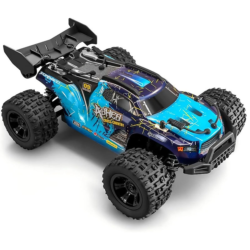 Coche teledirigido Ashes 4x4 azul y morado