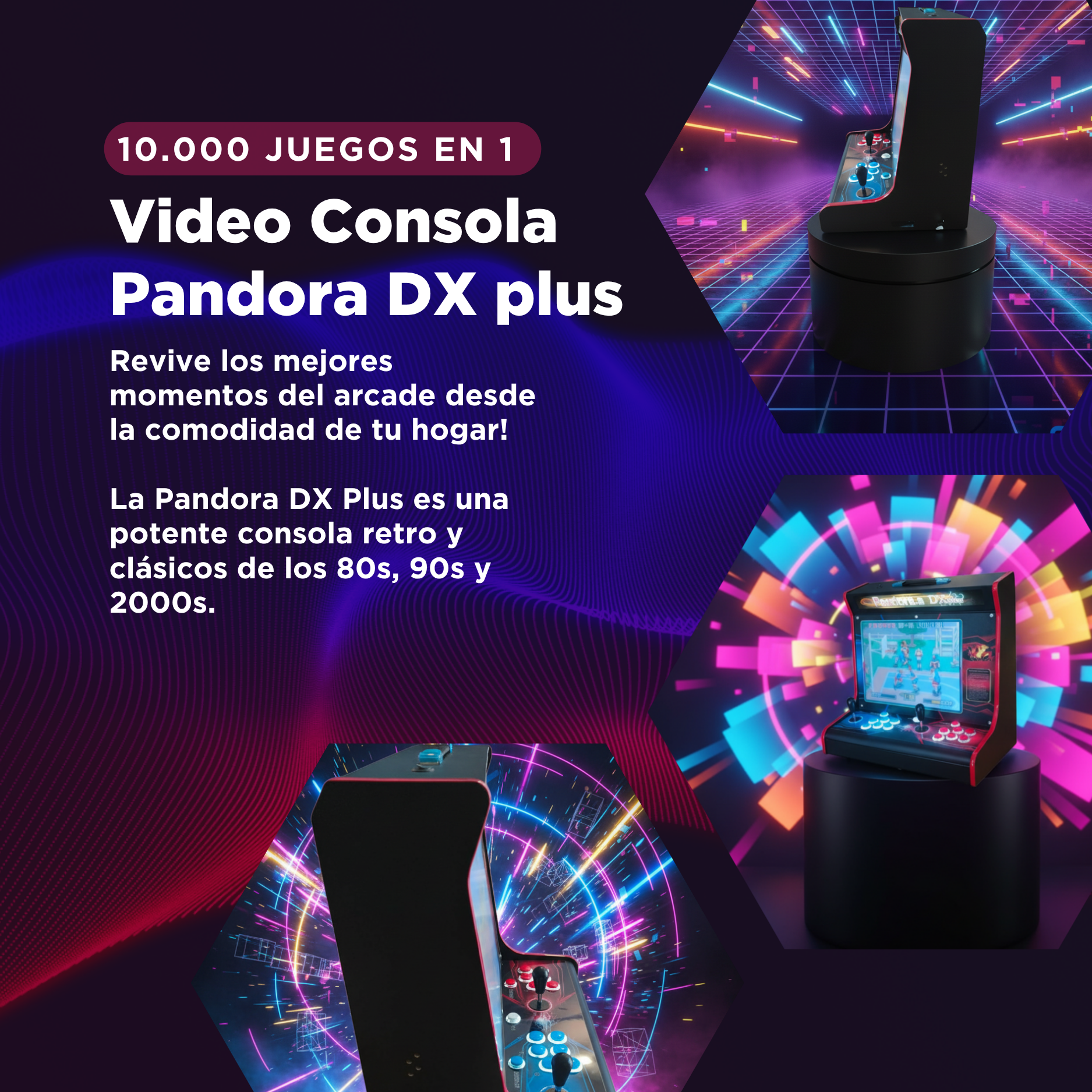 Video Consola Retro Arcade Pandora DX Plus