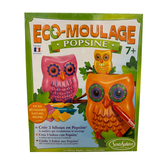 Crea tus Búhos con Popsine – Eco Moldeo Reutilizable (S,U,X)