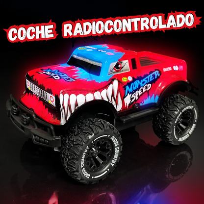 Coche Teledirigido - Monster Speed Rojo / Azul