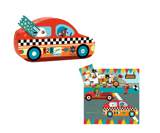 Puzzle "El coche de carreras"