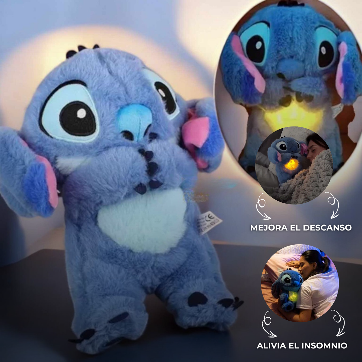 Peluche Stich Toysense | Respira – Ayuda a Dormir y Calmar la Ansiedad