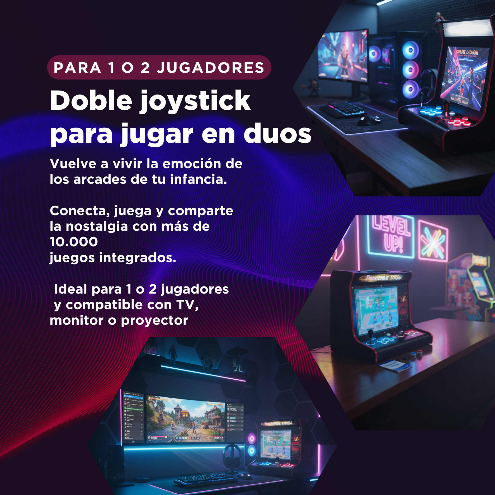 Video Consola Retro Arcade Pandora DX Plus