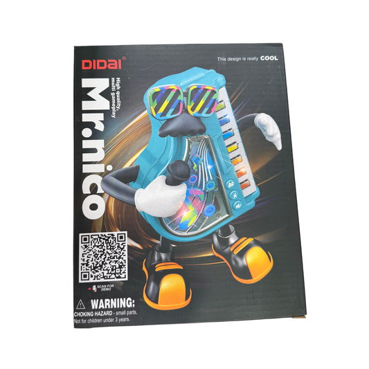 Mr. Nico – Juguete interactivo con música, luces y laberinto de canicas (B,C,D,E)