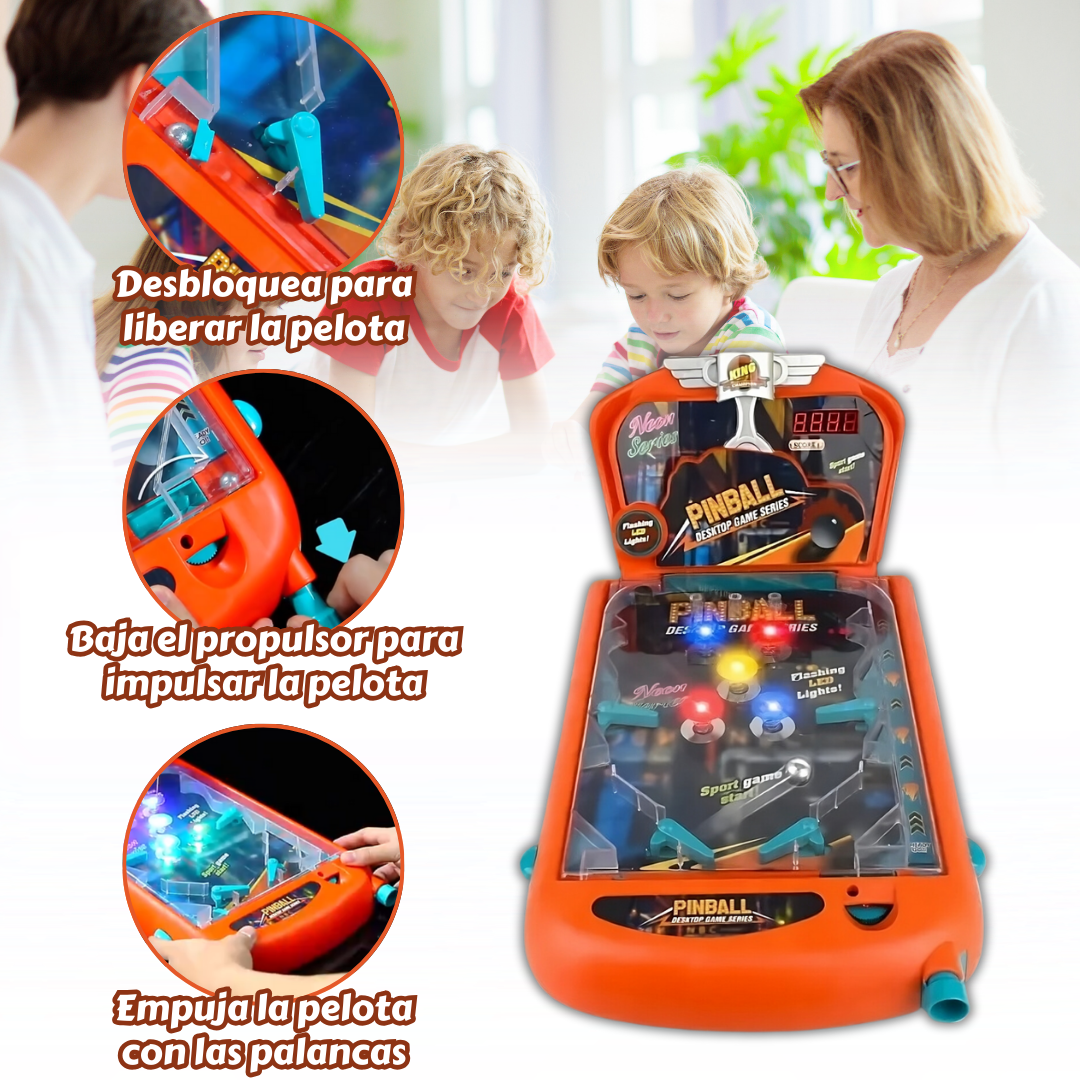 Pinball Game Infantil – Diversión Arcade con Luces y Sonido