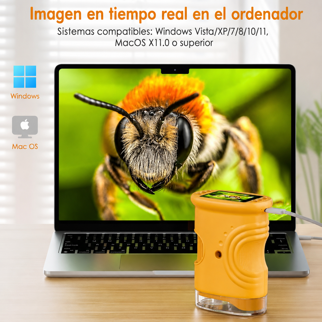 Microscopio Digital Infantil con Pantalla — Explora el Mundo en Detalle