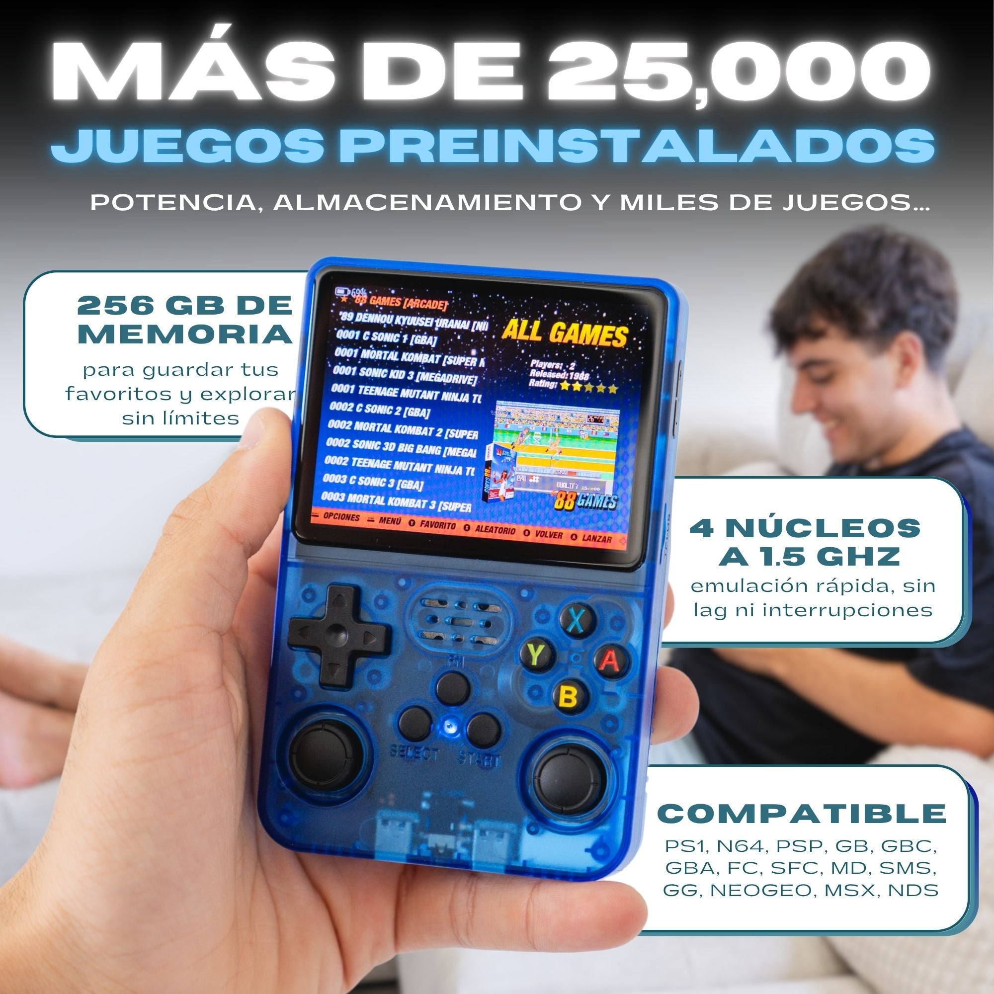 Consola Retro - R36S™ 128g/20k juegos