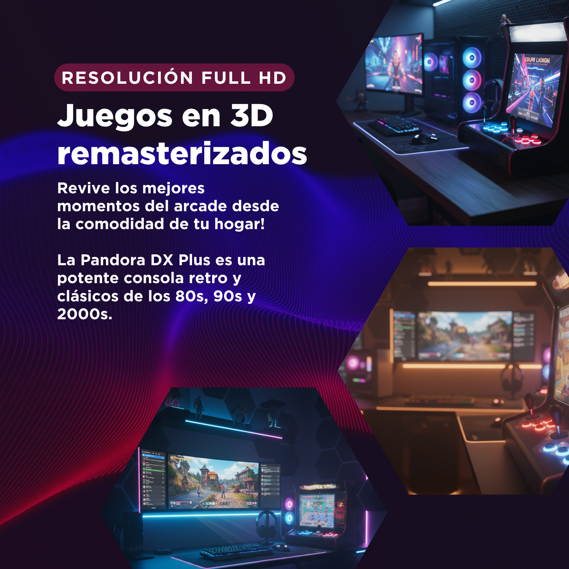 Video Consola Retro Arcade Pandora DX Plus