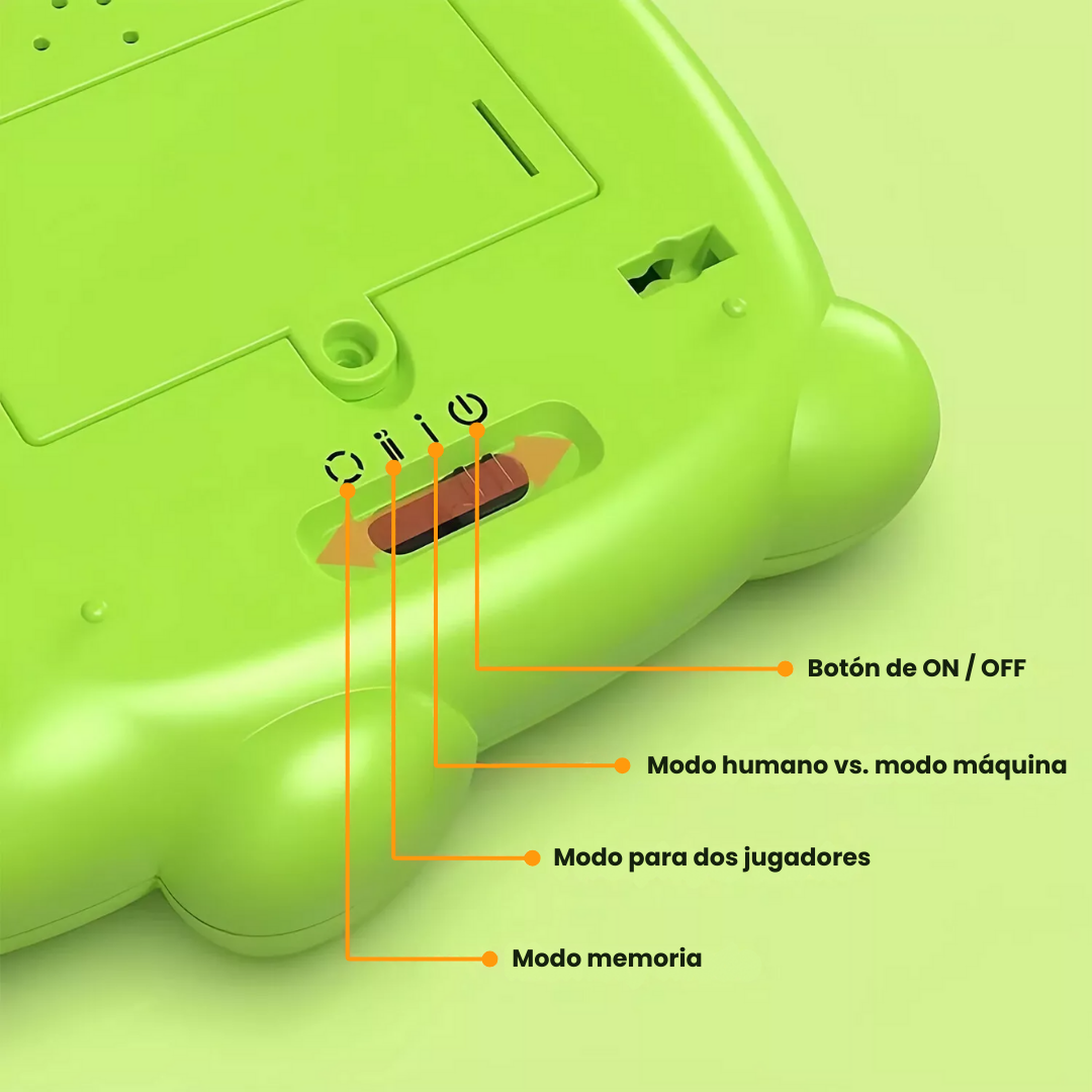 Juego 3 en Raya Electrónico – ¡Luces, Sonidos y 3 Modos de Juego!