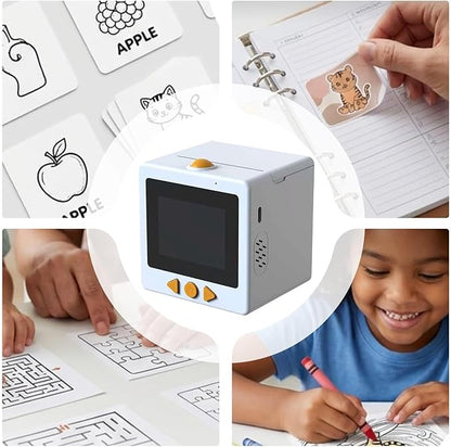 Mini Impresora Inteligente Infantil con IA y Pantalla HD 2,4” | Imprime Dibujos y Pegatinas Educativas