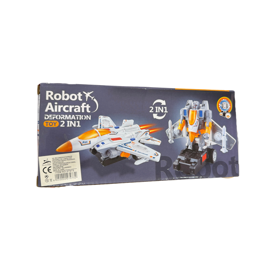Avión Transformable en Robot 2 en 1 – Juguete Infantil (H)