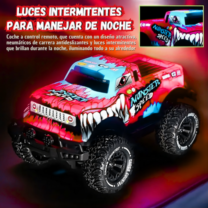 Coche Teledirigido - Monster Speed Rojo / Azul