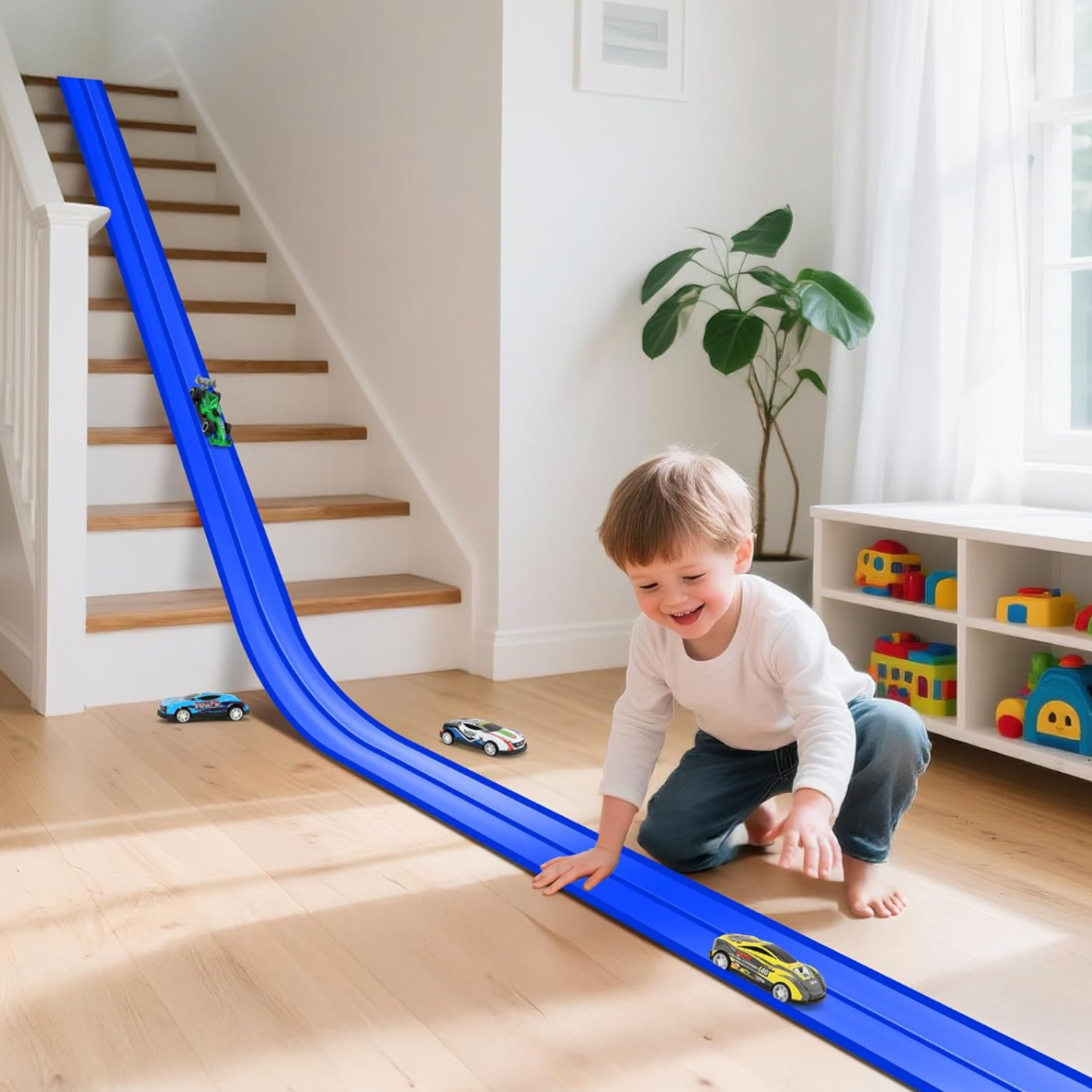 Pista de Carreras Magnética para Coches de Juguete
