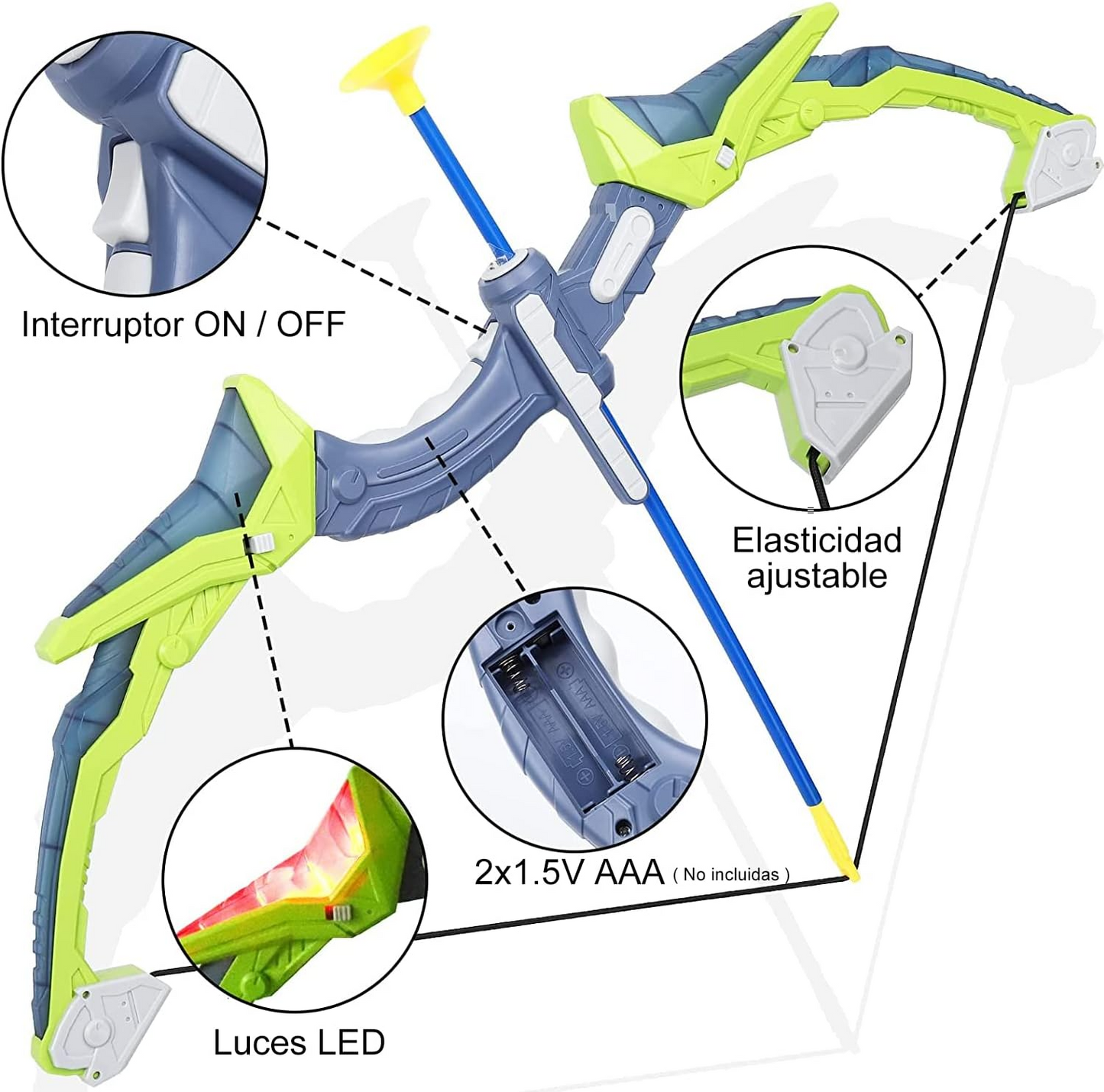 Juego - Arco y Flechas LED