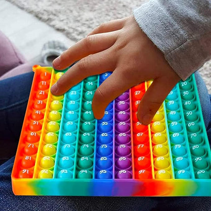 Pop It Educativo 100 Números – Juguete Sensorial y de Matemáticas