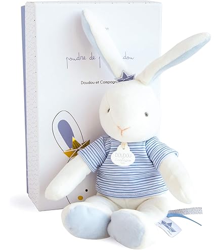 Peluche conejito de tela Doudou 30 cm – Suave y adorable