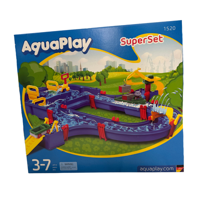 Canal de Agua AquaPlay con Grúas y Barcos (L)