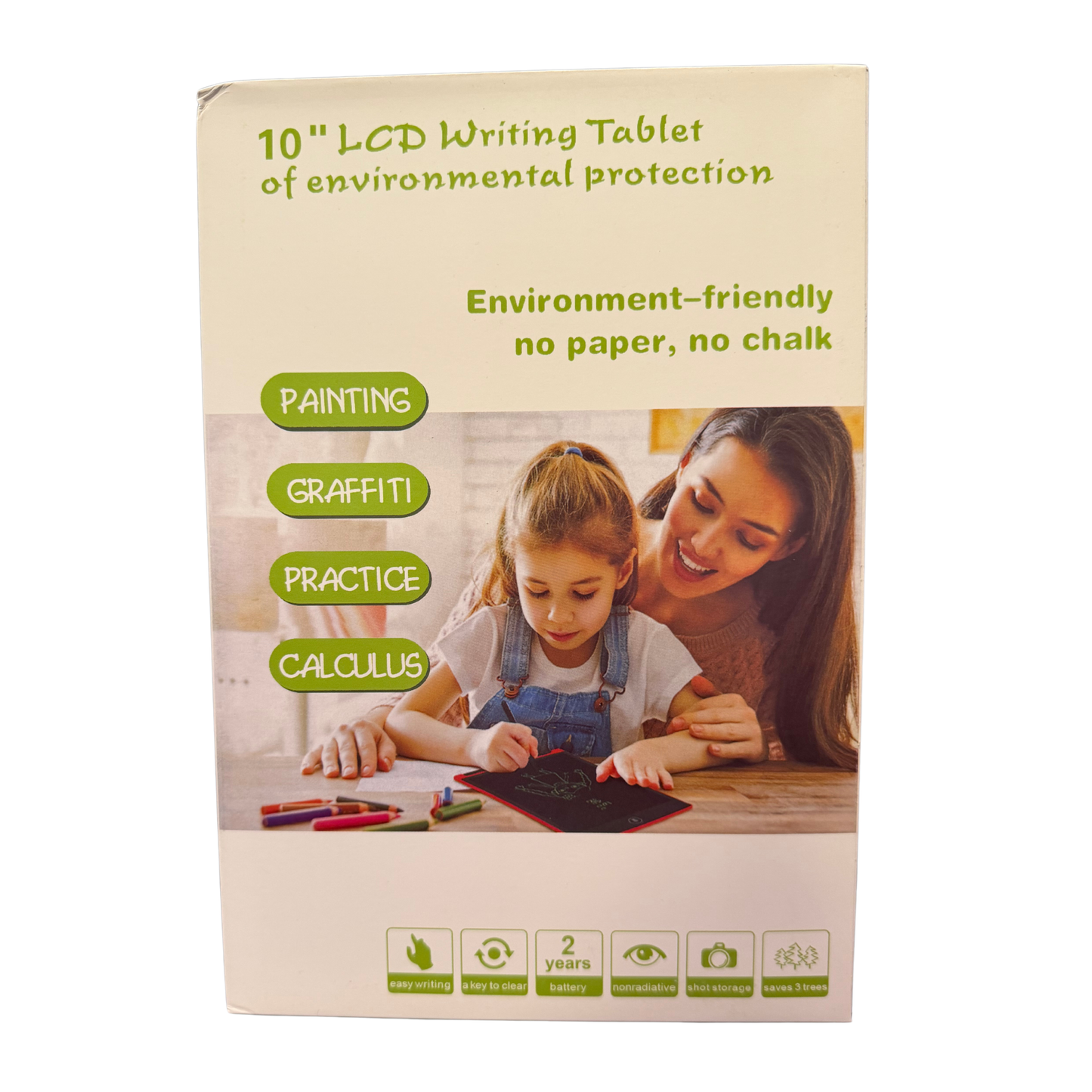 Tablet de Escritura LCD 10” para Niños – Reutilizable y Ecológica (B)