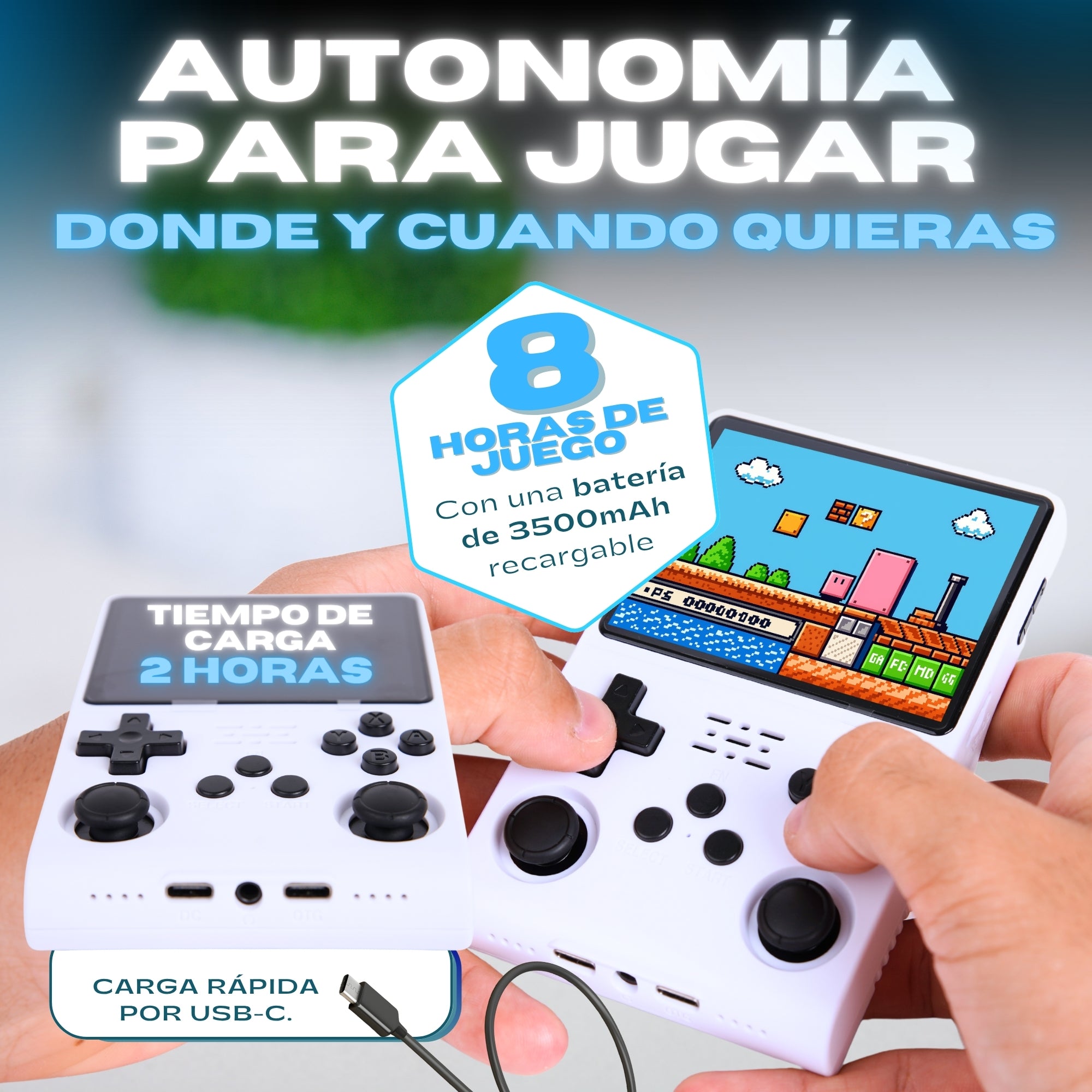 Consola Retro R36S – 20.000 Juegos (128GB) + Funda de Regalo