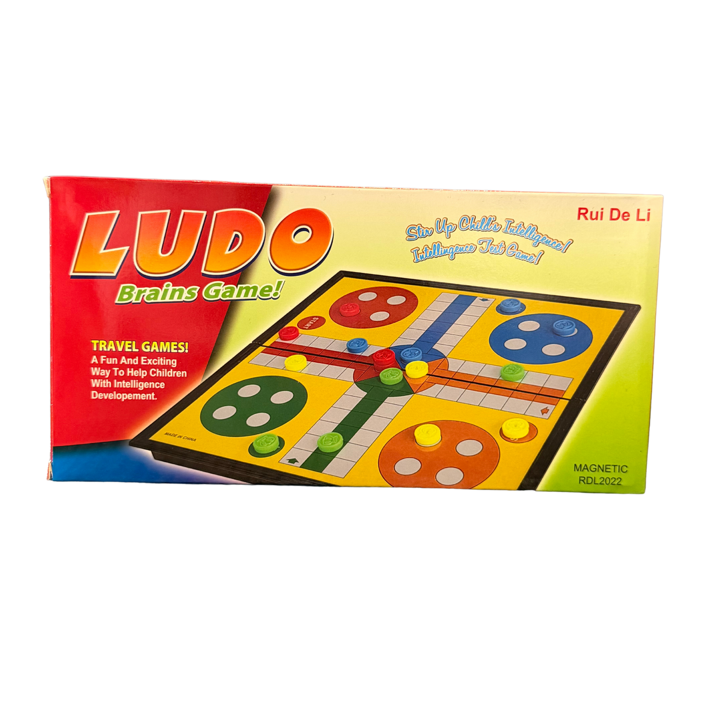 Juego de Ludo Magnético de Viaje – Tablero Plegable