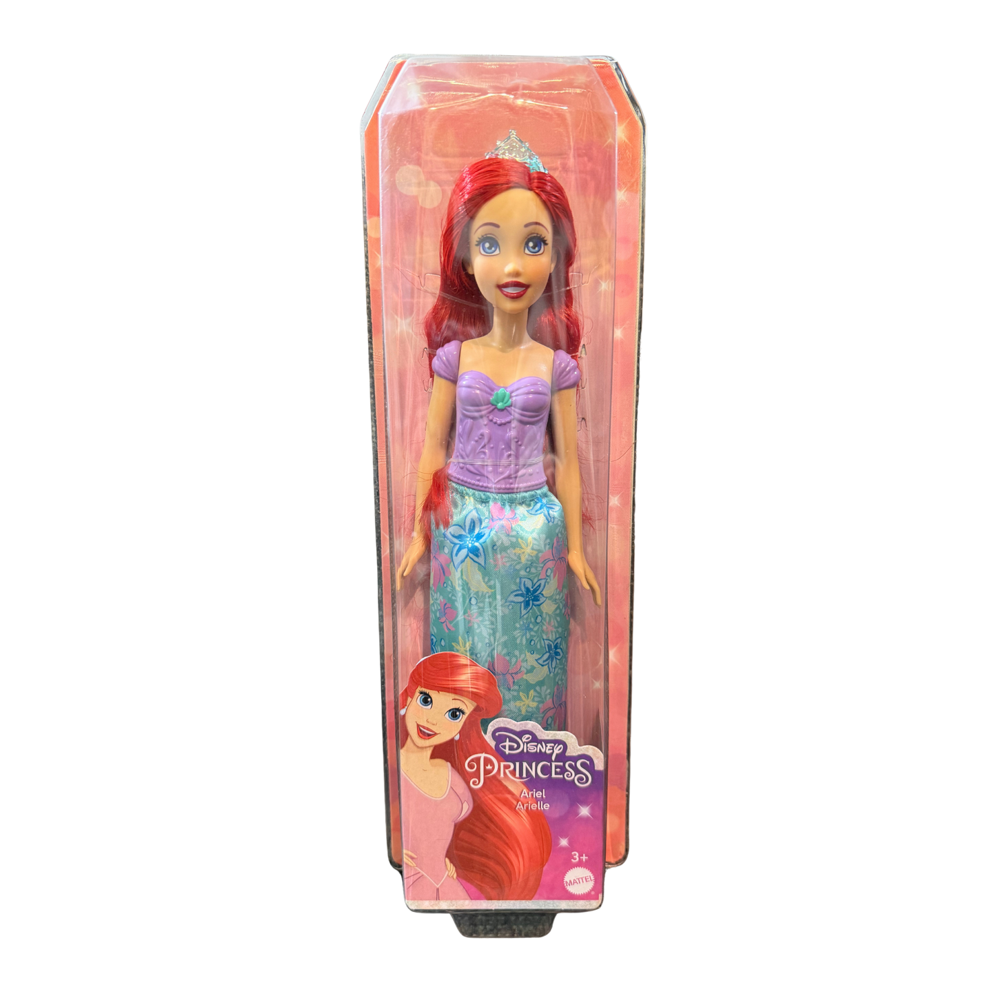 Muñeca Ariel Disney Princess – Vestido Floral y Tiara (A,G)