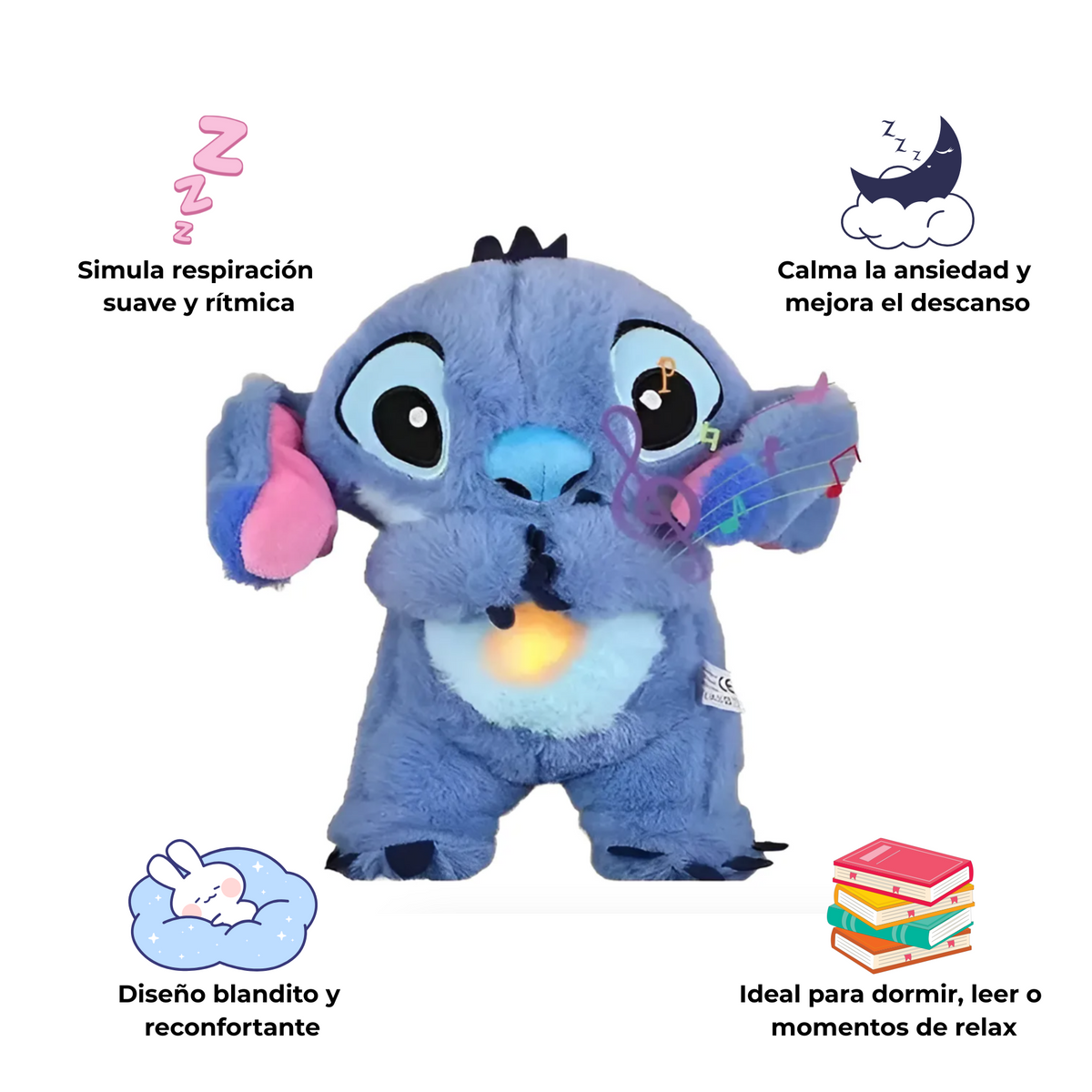 Peluche Stitch Toysense que respira para calmar la ansiedad – Kulturdenda