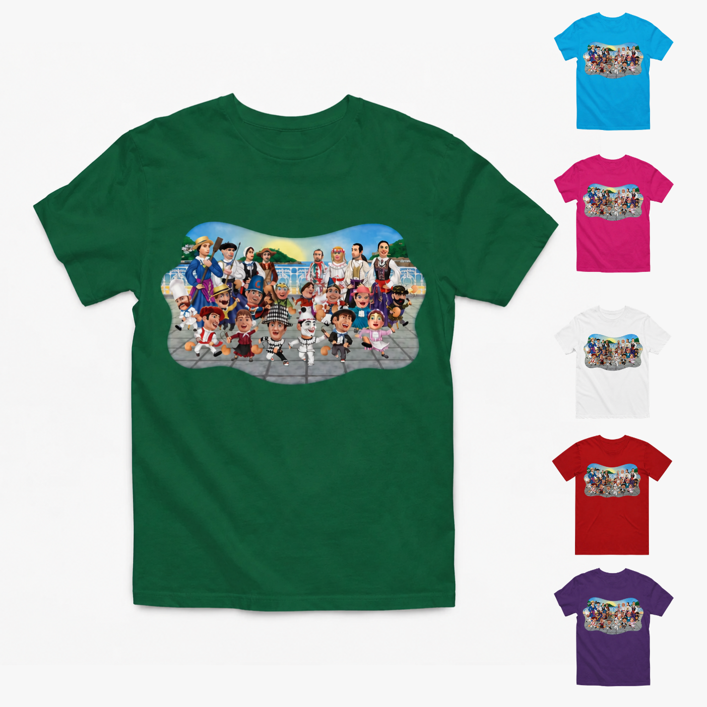 Camiseta infantil Donostiako Erraldoiak gigantes de Donosti – Kulturdenda