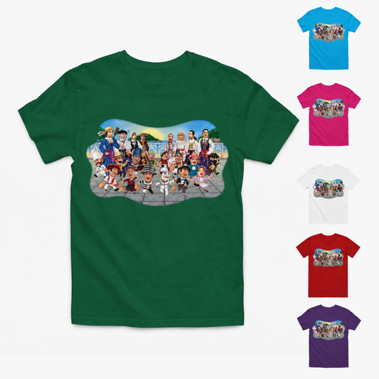 Camiseta infantil Donostiako Erraldoiak gigantes de Donosti – Kulturdenda