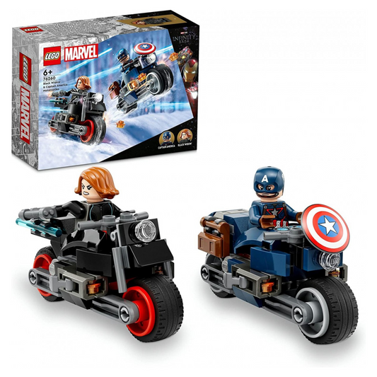 Lego - Marvel Motos de Viuda Negra y el Capitán América