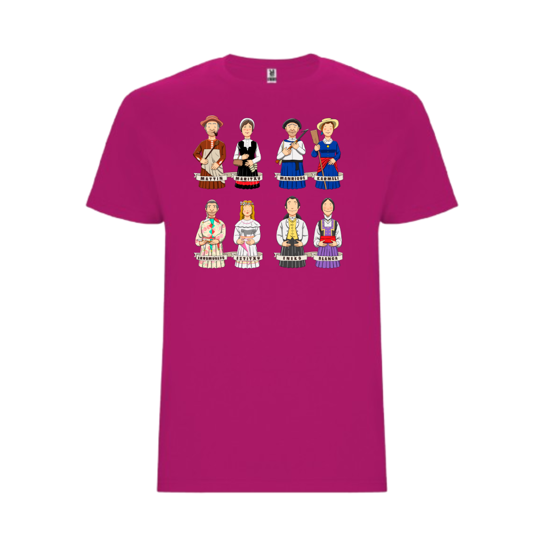 Pack Donostiako Erraldoiekin Oporretan – Camiseta + Maskuria + Libro "Donostiako Erraldoiekin Oporretan" (Euskera)