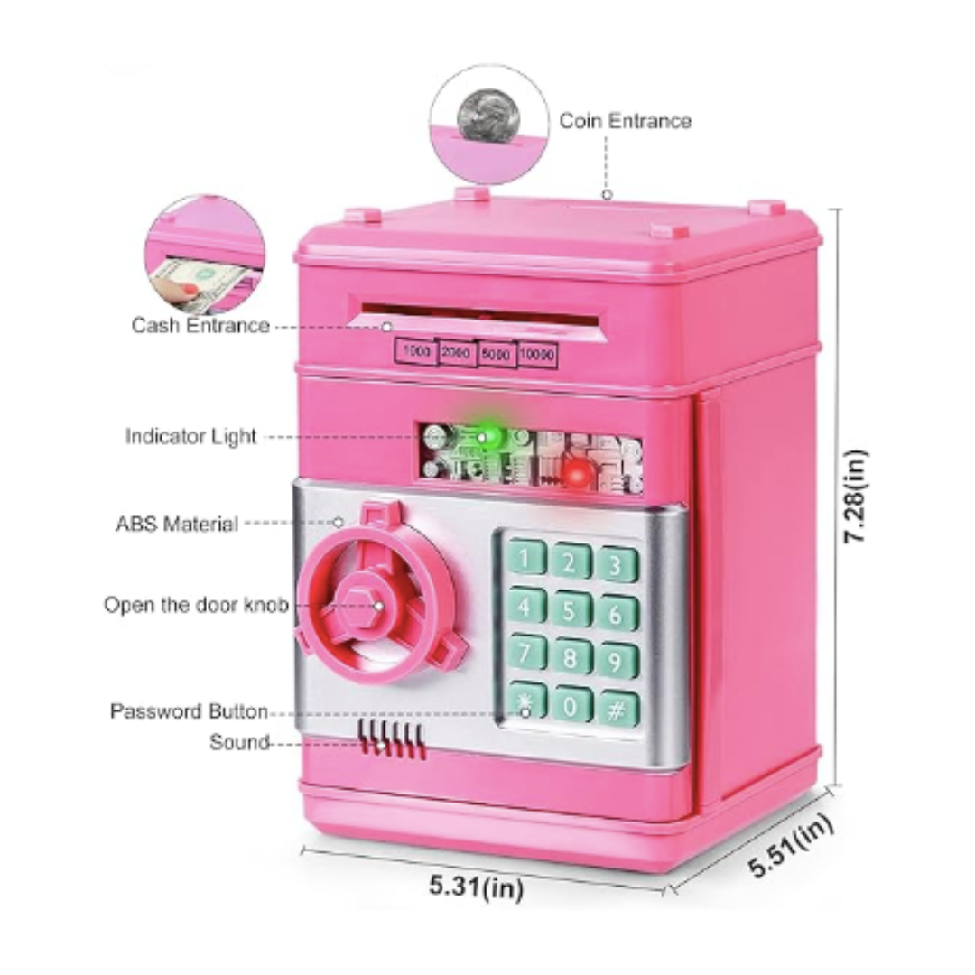 Highttoy Hucha caja fuerte ROSA