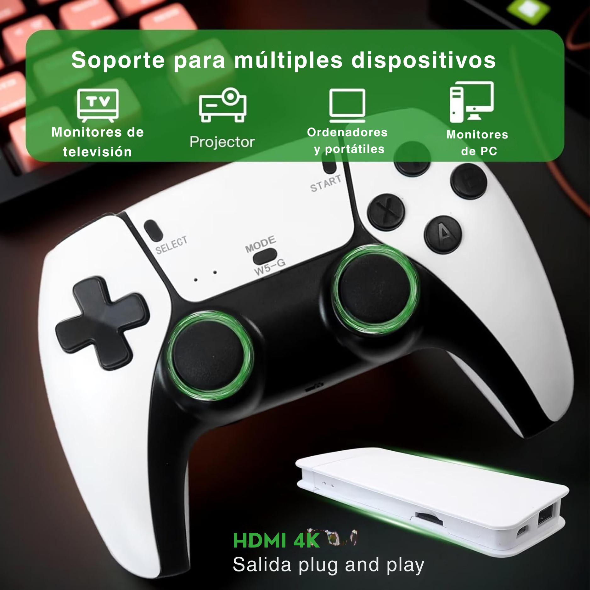 Video Consola Retro Game USB | 2 Jugadores | +20.000 Juegos Integrados