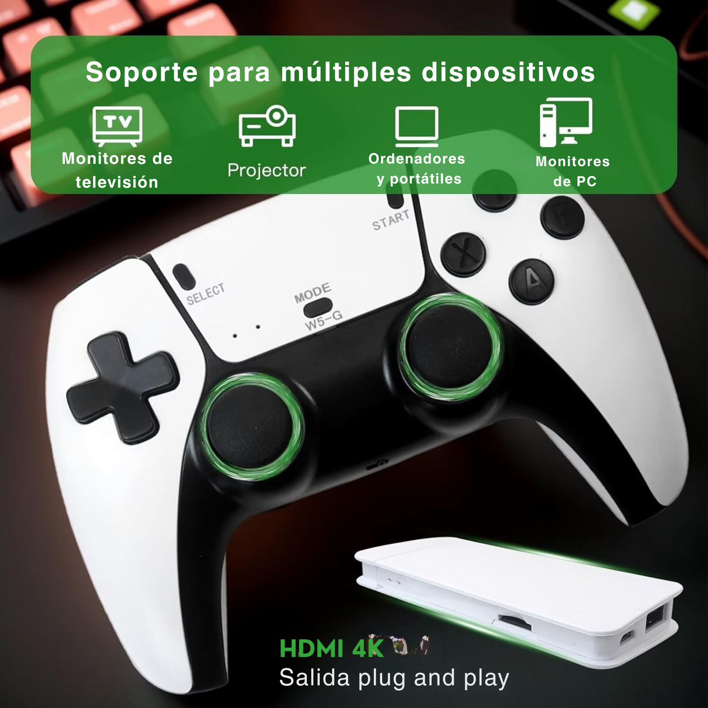 Video Consola Retro Game USB | 2 Jugadores | +20.000 Juegos Integrados