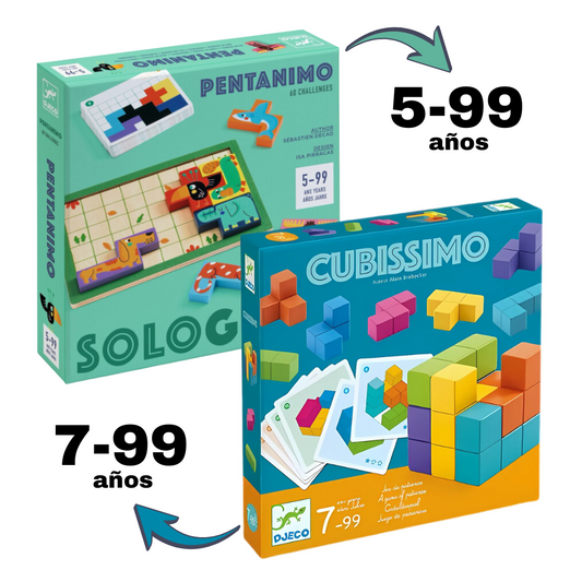 Juego - Pack visión espacial: Cubissimo + Pentanimo