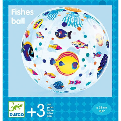 Pelota hinchable Fishes Ø 35 cm – Pelota infantil de peces – Kulturdenda