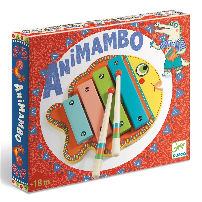 Animambo – Xilófono infantil de madera con forma de pez