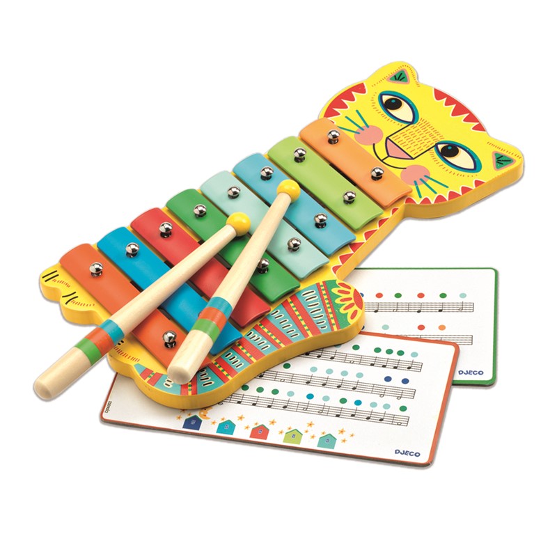 Animambo – Metalófono infantil de madera con baquetas