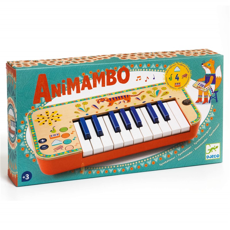 Animambo – Teclado electrónico infantil de madera