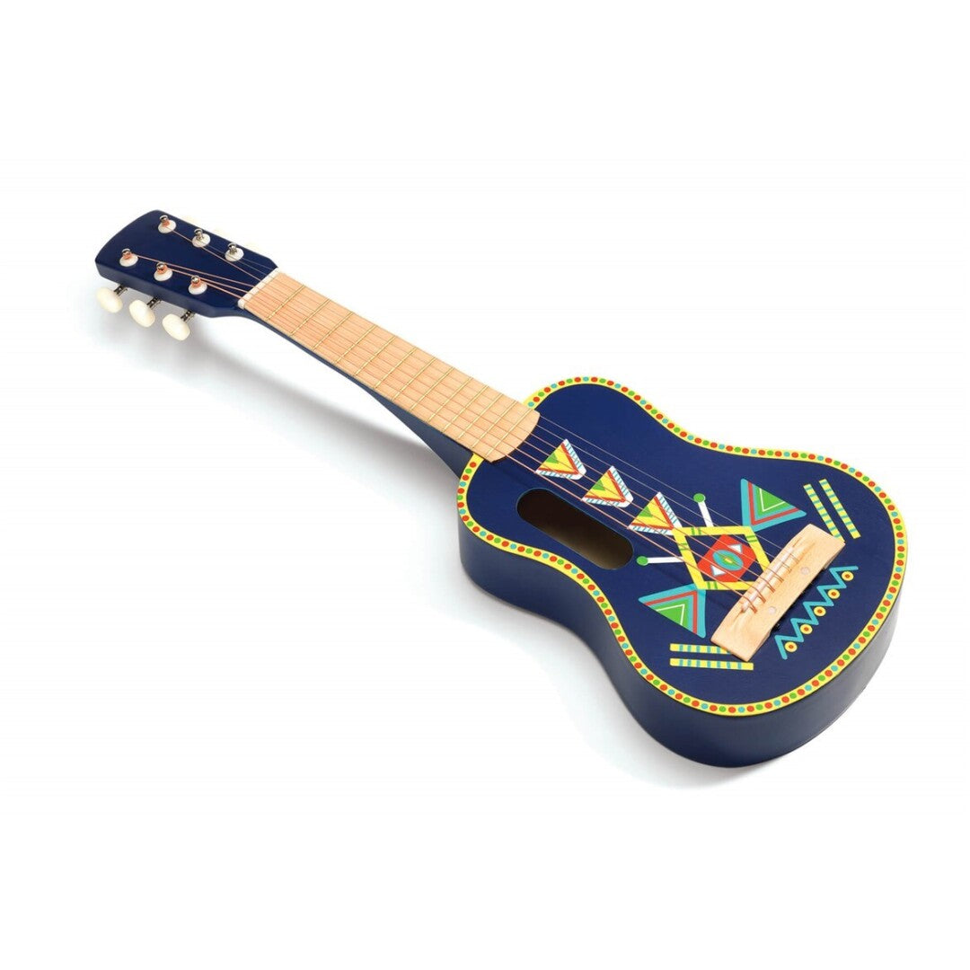 Animambo – Guitarra infantil de madera con 6 cuerdas metálicas