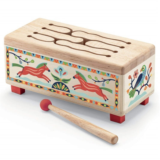 Animambo Tambor de madera – Instrumento musical infantil – Kulturdenda