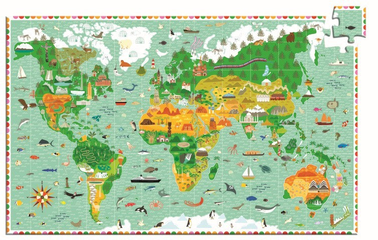 Puzzle de observación Los monumentos del mundo – Puzzle infantil – Kulturdenda