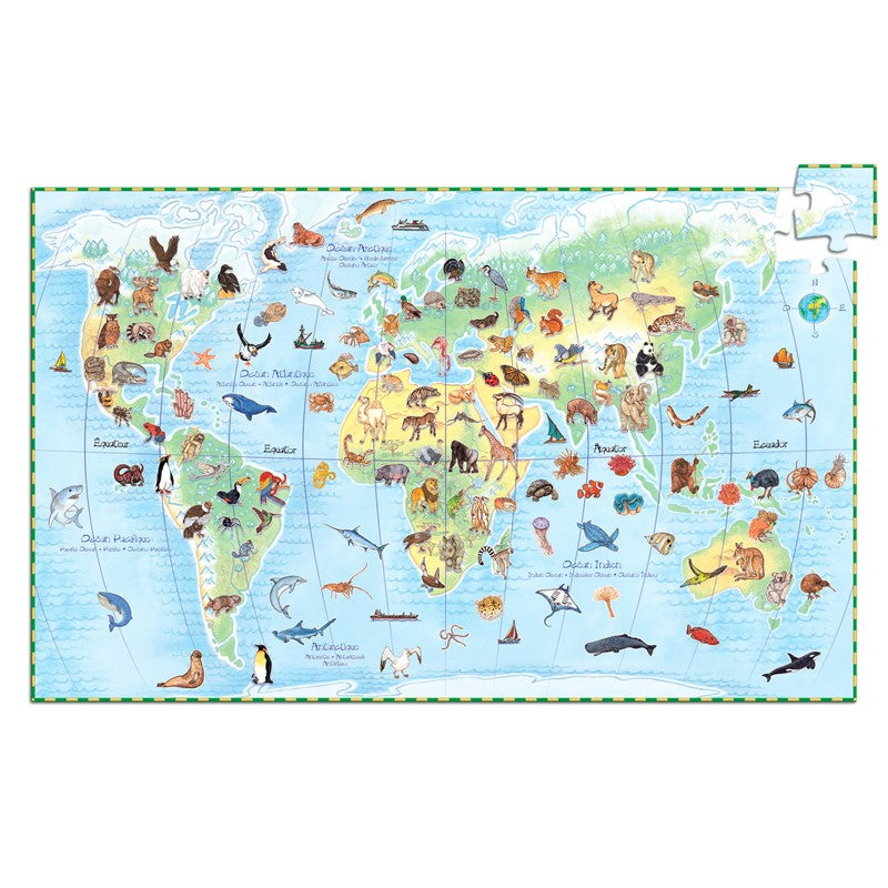 Puzzle de observación Los animales del mundo – Puzzle infantil – Kulturdenda